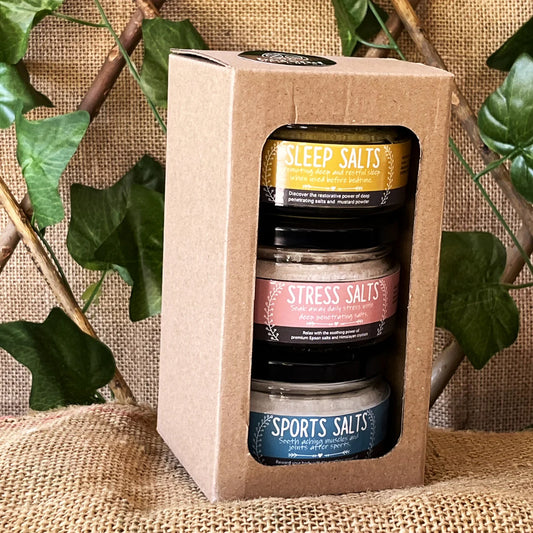 Healing Salts Glass Jar Gift Box